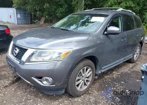 2015 Nissan Pathfinder Sl из США, поврежденный, VIN 5N1AR2MM1FC648968